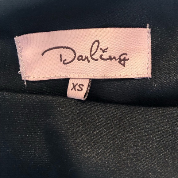 Modcloth Be Still My Heart dress by Darling size XS black and green, lace, bow - Picture 3 of 8